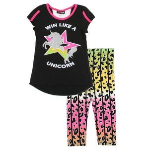 RMLA GIRLSQUAD Active Legging Set Unicorn Leggings Black